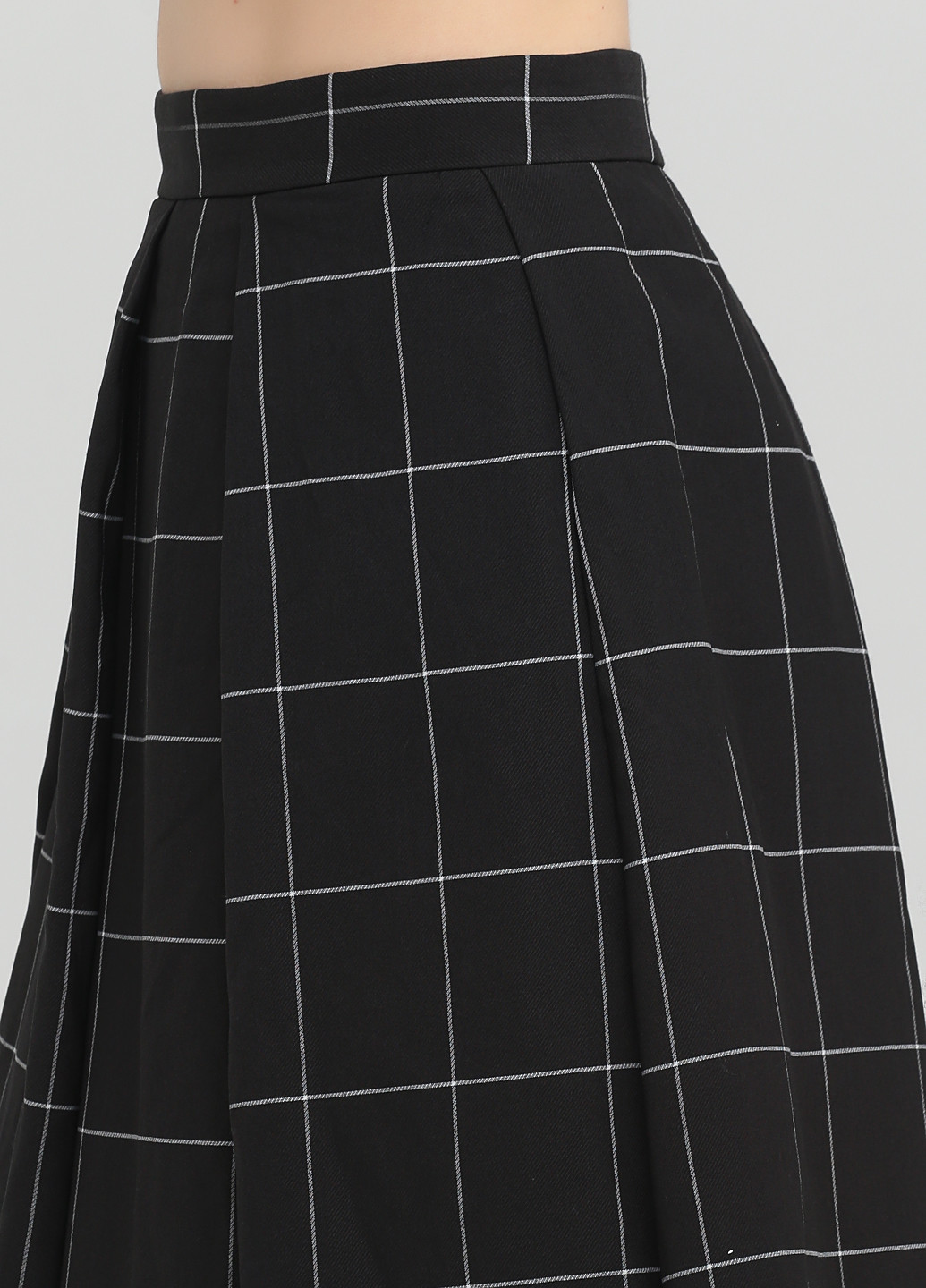 Черная кэжуал в клетку юбка Vero Moda клешированная
