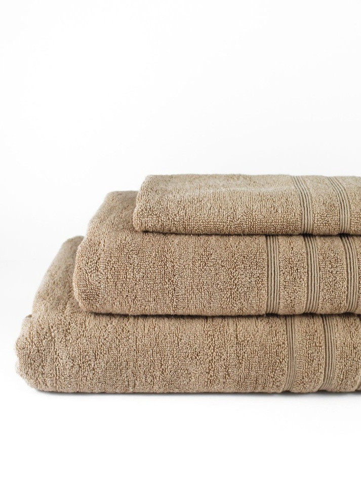 Полотенце махровое New Wave, Bulgaria tex, капучино, размер 70x140 см, плотность 420 гр/м2 Bulgaria-Tex кофейный