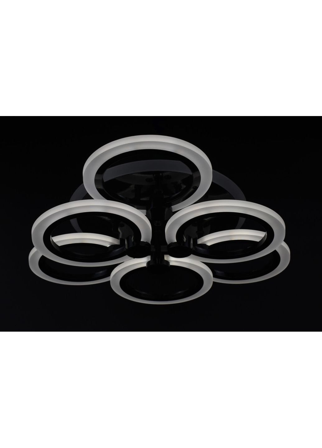 Люстра потолочная LED с пультом A2374/3+3S-RGB-bk Черный 11х47х47 см. Sunnysky (253527787)