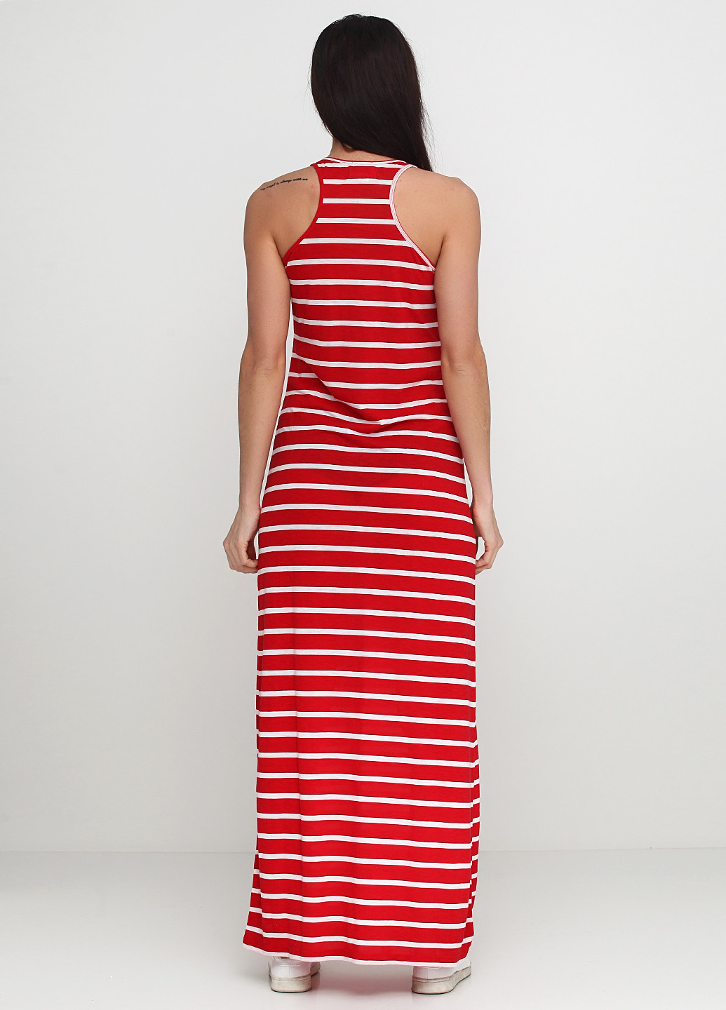 Червона кежуал сукня Ralph Lauren в смужку