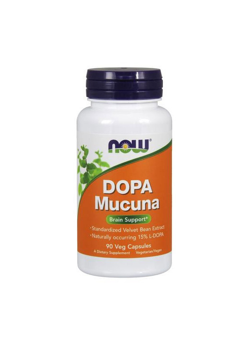 Допа мукуна жгучая DOPA Mucuna (90 капс) нау фудс Now Foods (255408199)