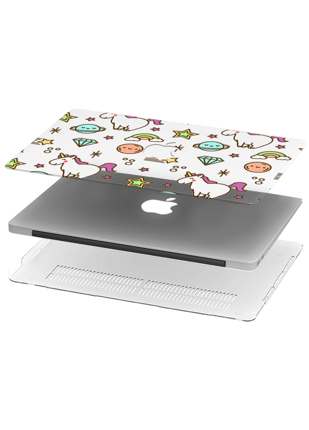 Чохол пластиковий для Apple MacBook Air 13 A1932 / A2179 / A2337 Єдиноріг (Unicorn) (9656-1771) MobiPrint (218505303)