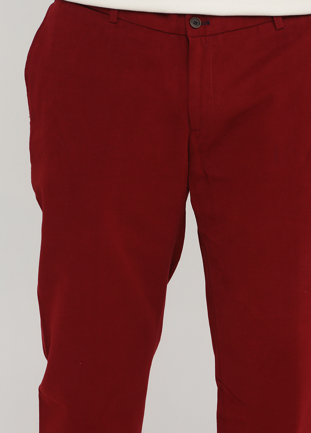 Светло-бордовые кэжуал демисезонные прямые брюки El Ganso