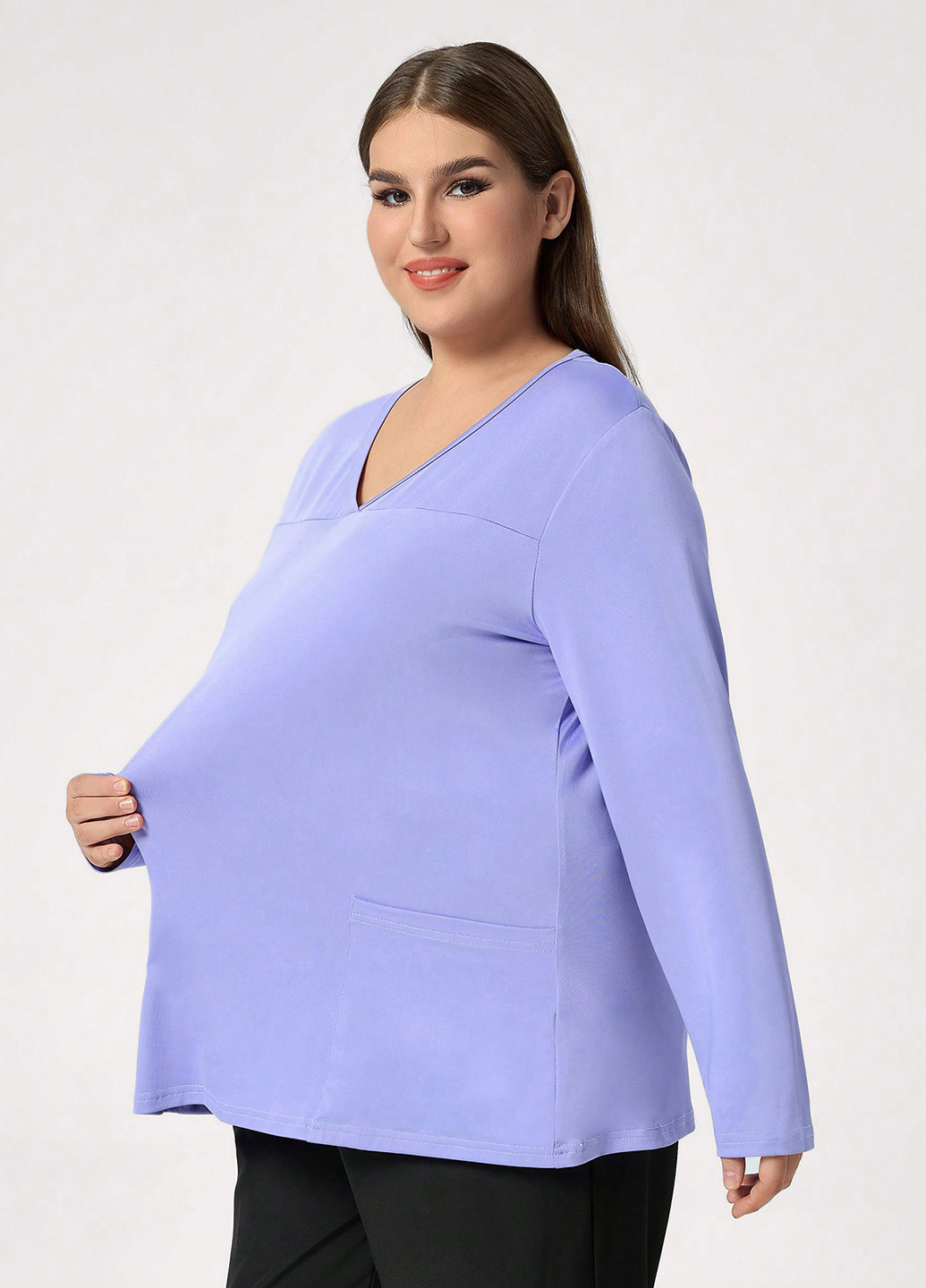 Світло-фіолетова блуза SHEIN