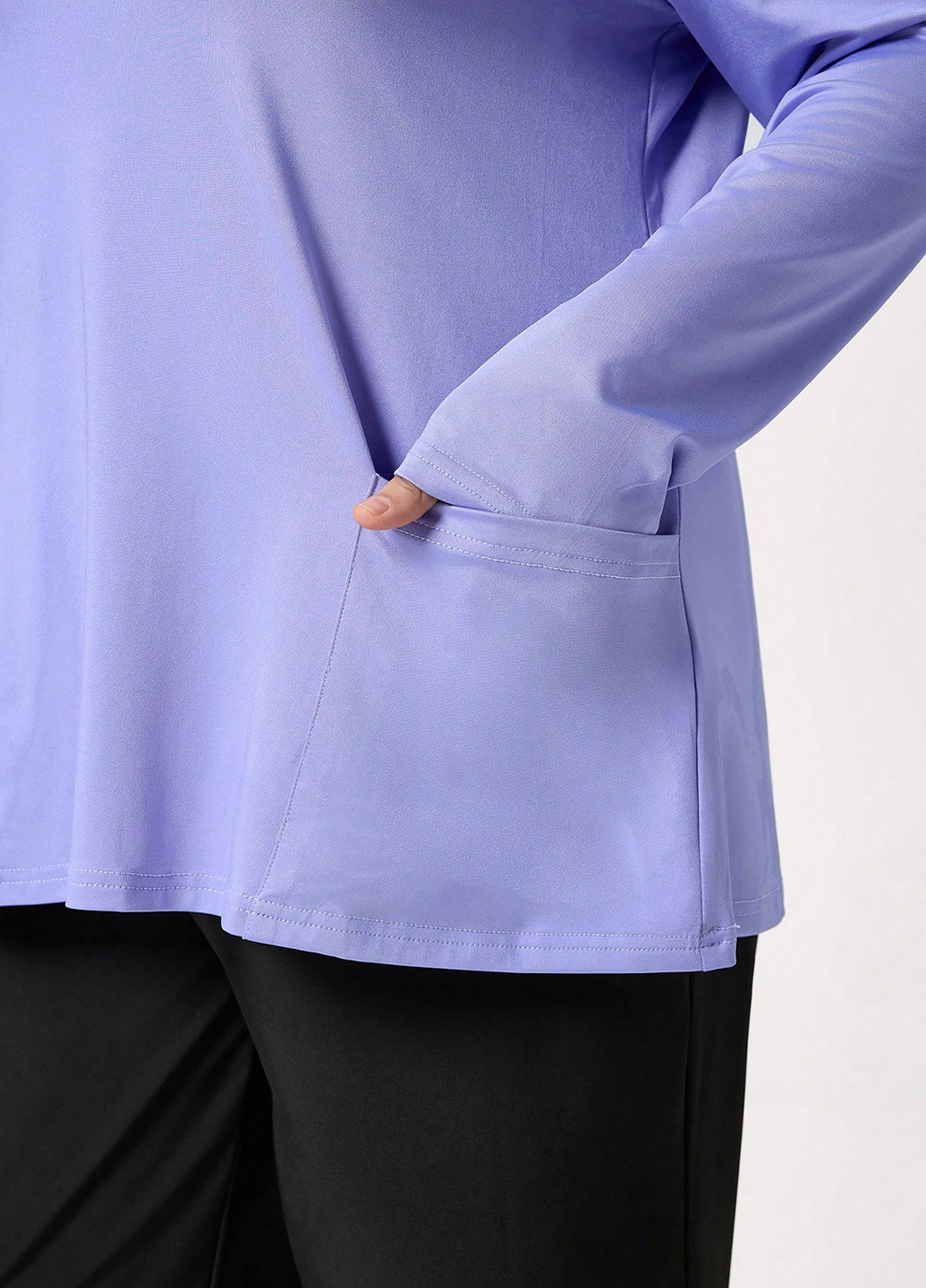 Світло-фіолетова блуза SHEIN