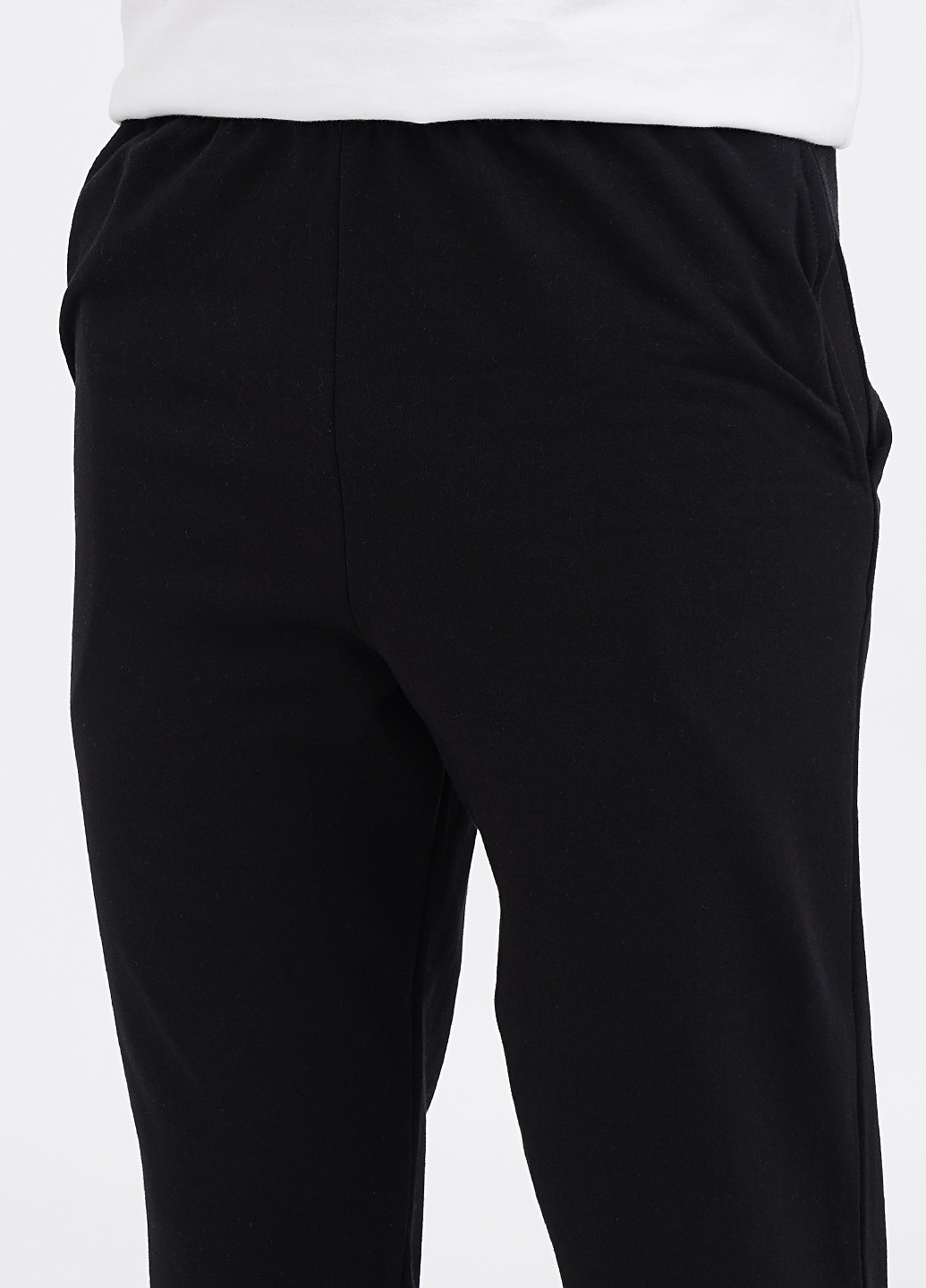 Черные домашние зимние джоггеры брюки Трикомир