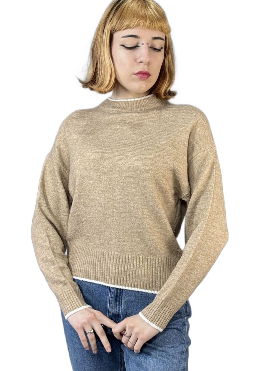 Темно-бежевий демісезонний джемпер джемпер H&M