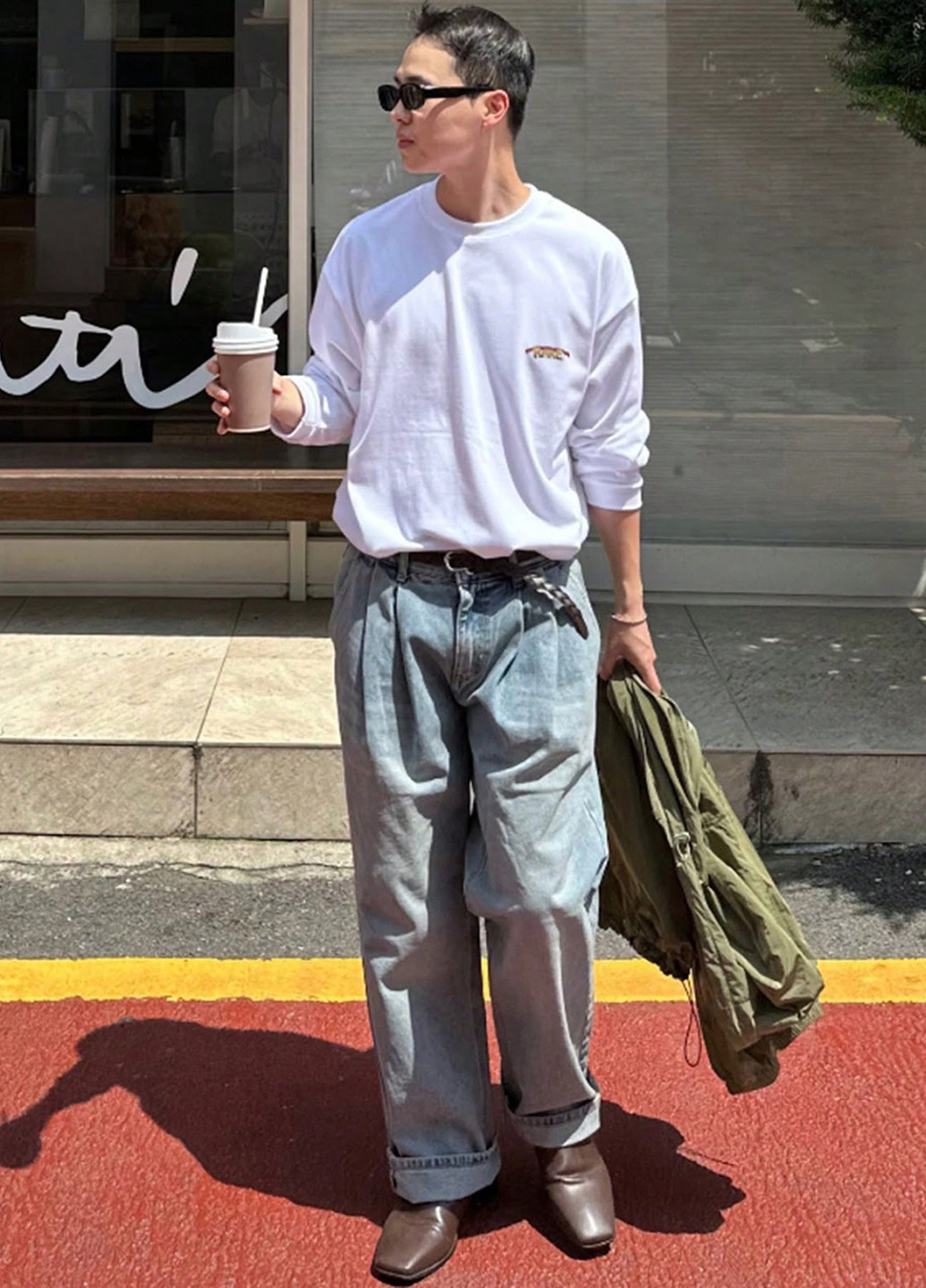 Лонгслів SHEIN малюнок білий кежуали бавовна