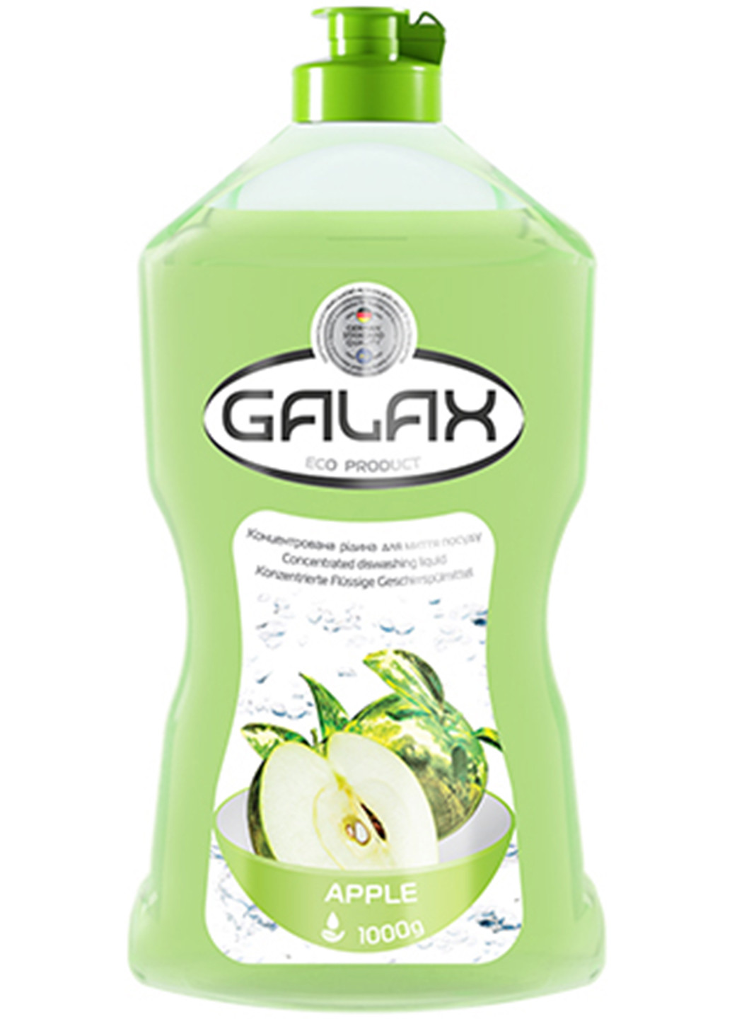 Концентрированная жидкость для мытья посуды “Яблоко” 1 л Galax (254211724)