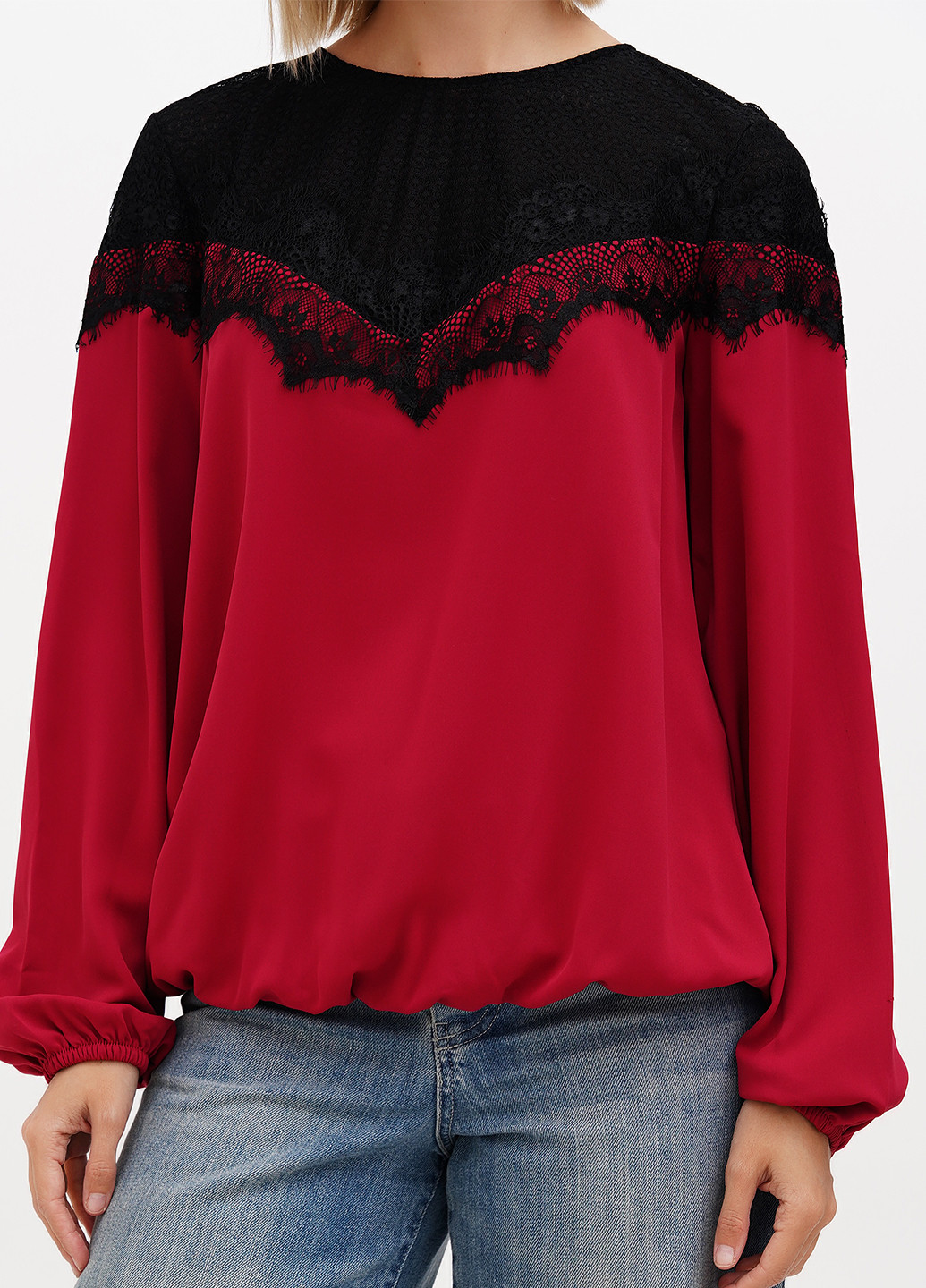 Бордова блуза Sassofono