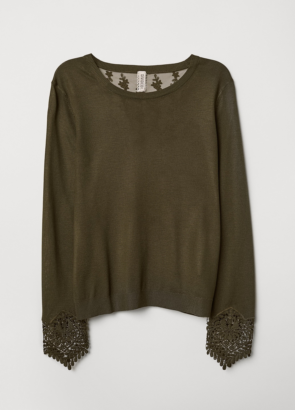 Оливковий (хакі) демісезонний джемпер H&M