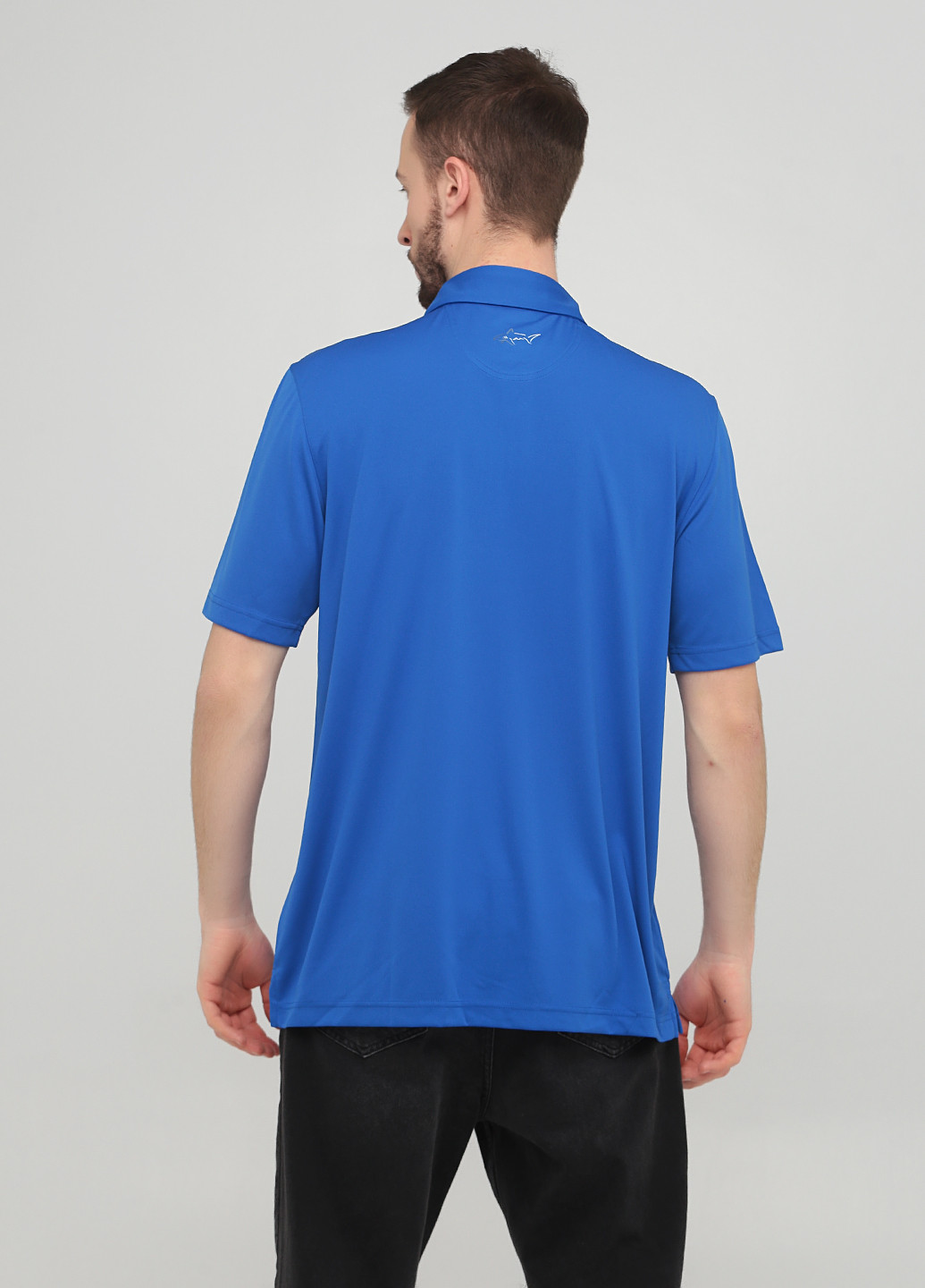 Синяя футболка-поло для мужчин Greg Norman однотонная