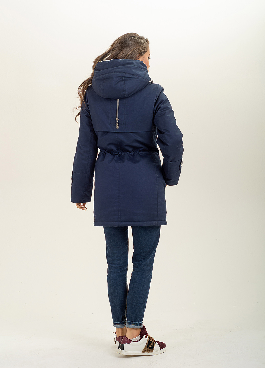 Темно-синя зимня куртка Kristin