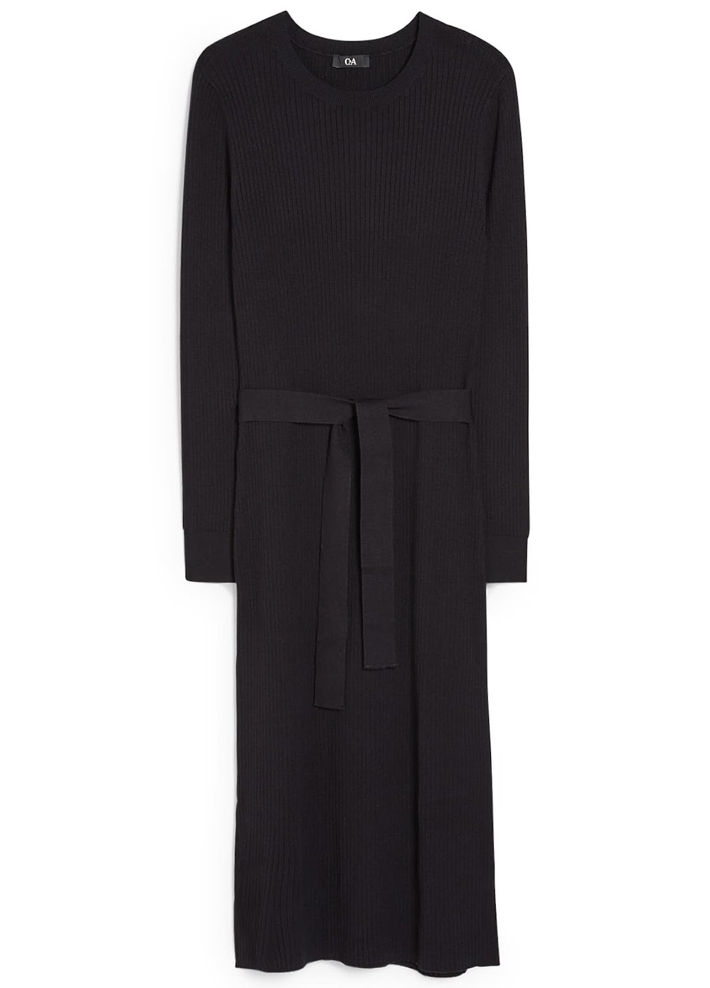 Черное кэжуал платье силуэтная C&A однотонное