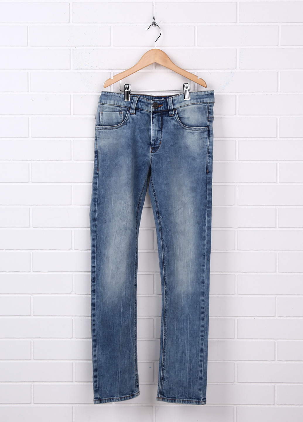 Голубые демисезонные со средней талией джинсы Tom Tailor