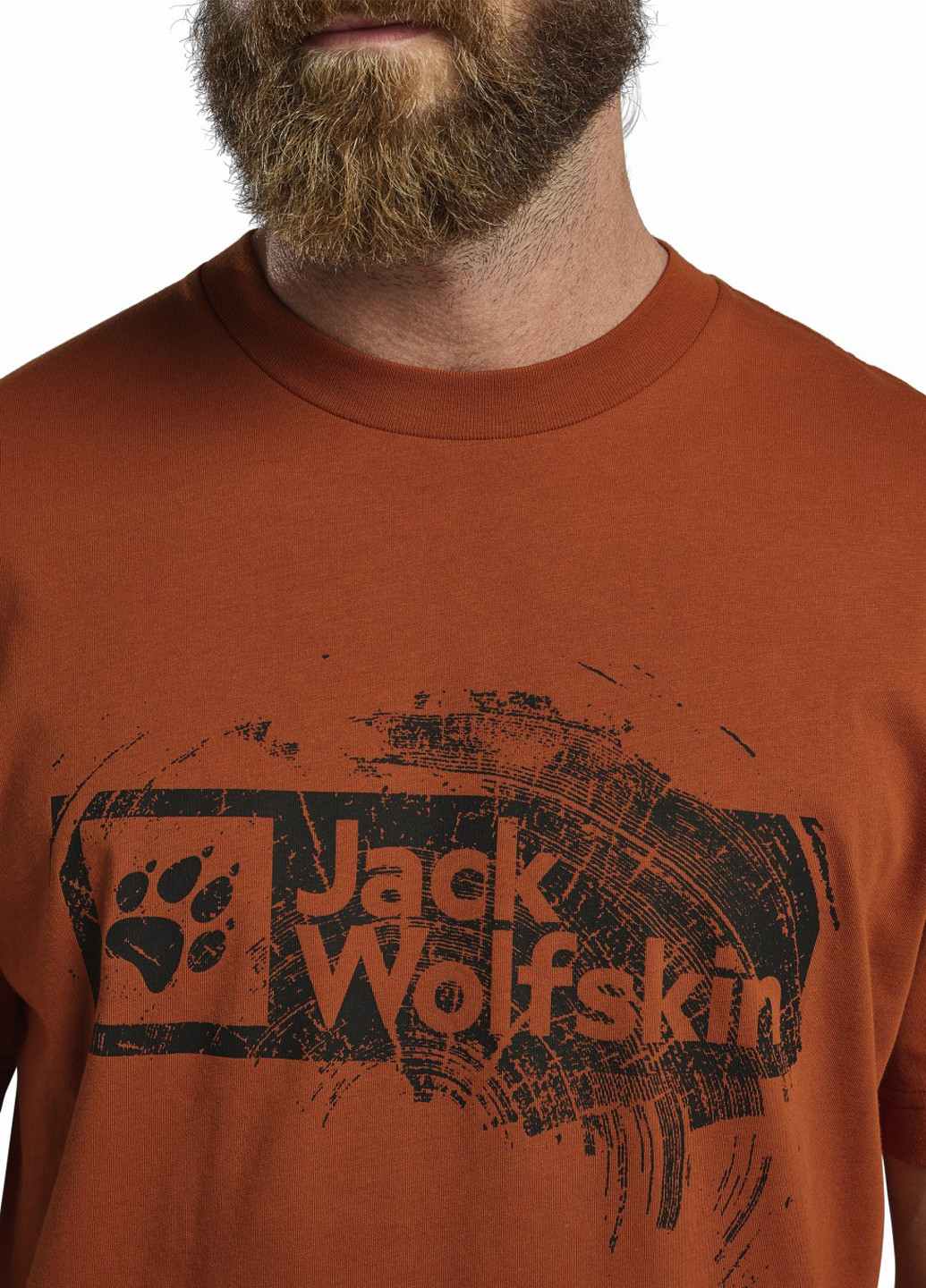 Помаранчева футболка Jack Wolfskin BRAND T M