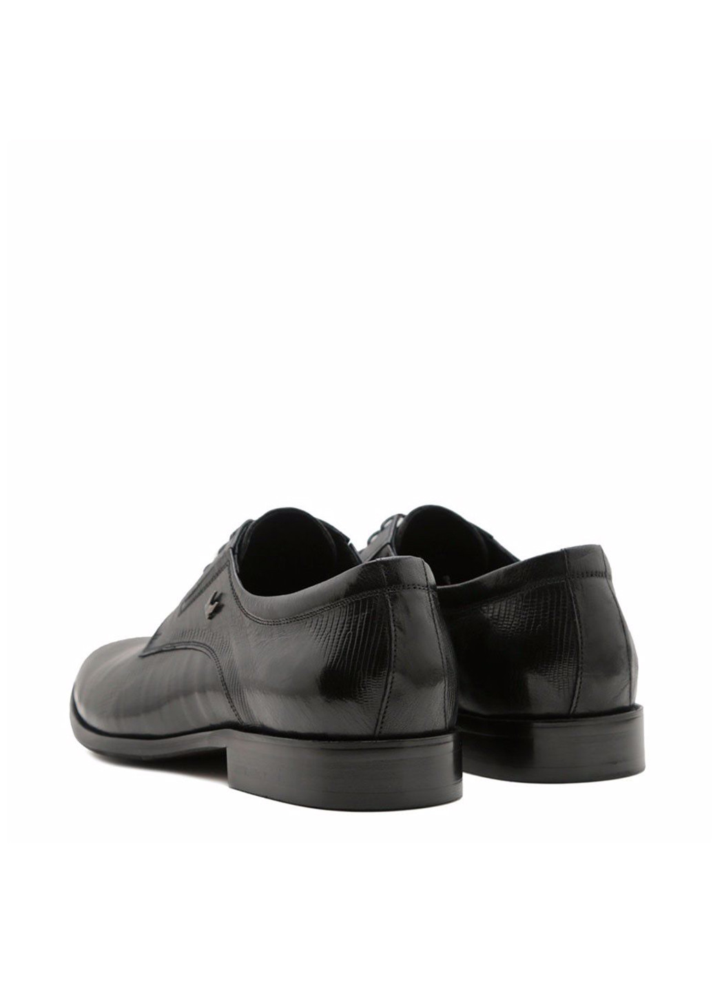 Черные классические туфли Prego на шнурках