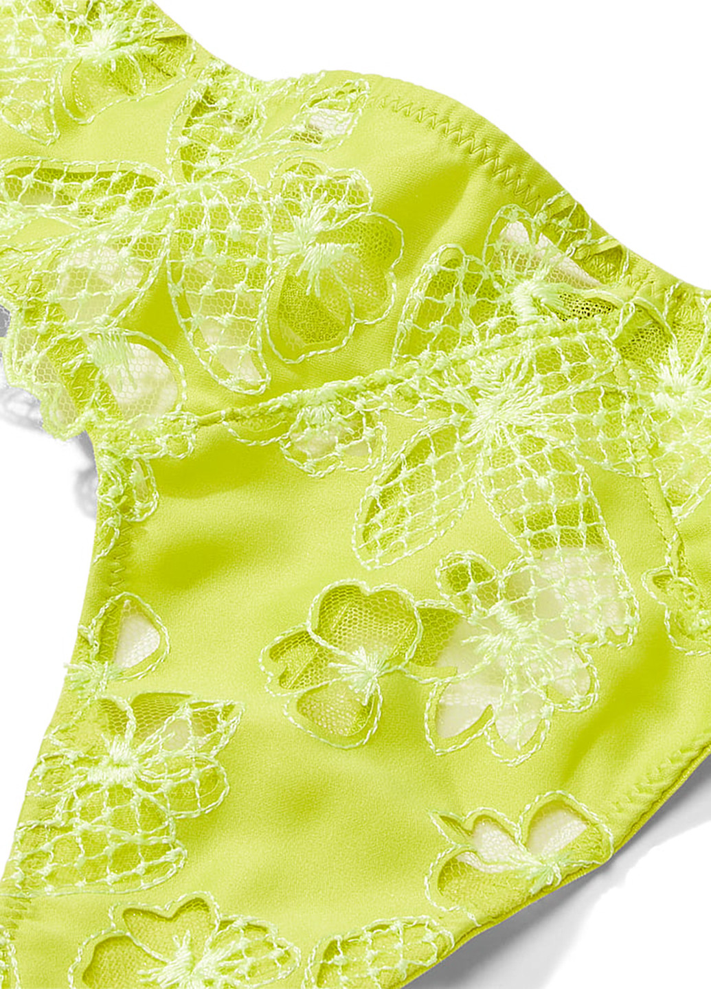 Лаймовый демисезонный комплект (бюстгальтер, трусики) Victoria's Secret