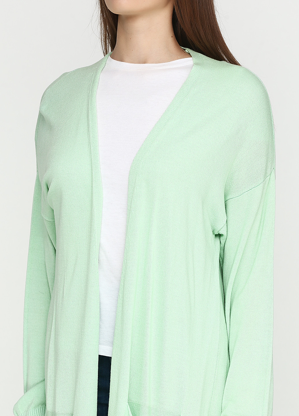 Светло-зеленый демисезонный кардиган Alpini Knitwear