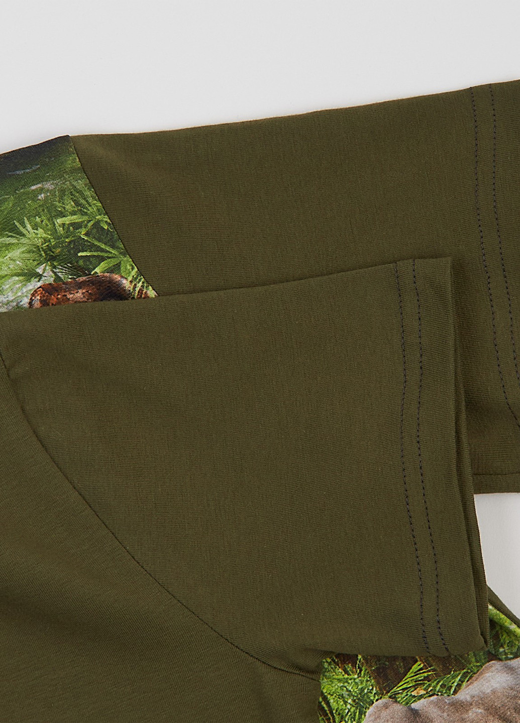 Оливковий (хакі) літній костюм (футболка, шорти) з шортами ArDoMi