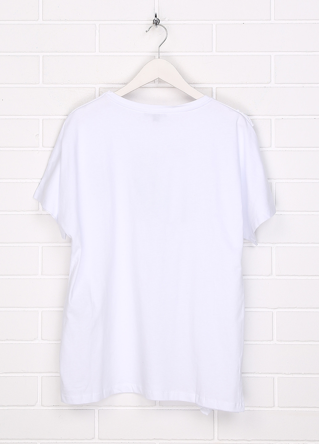 Біла літня футболка з коротким рукавом Kiabi