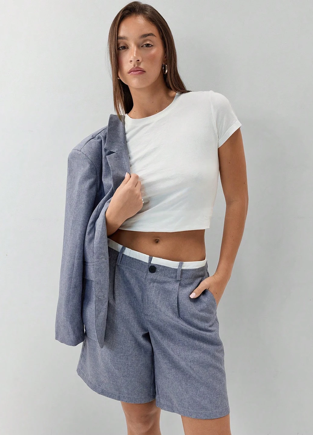 Костюм (жакет, шорти) SHEIN (323638875)