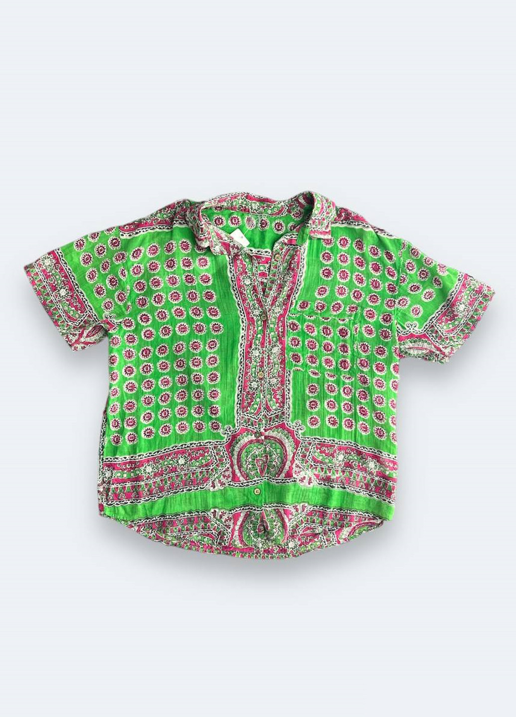 Зеленая кэжуал рубашка с рисунком Urban Outfitters