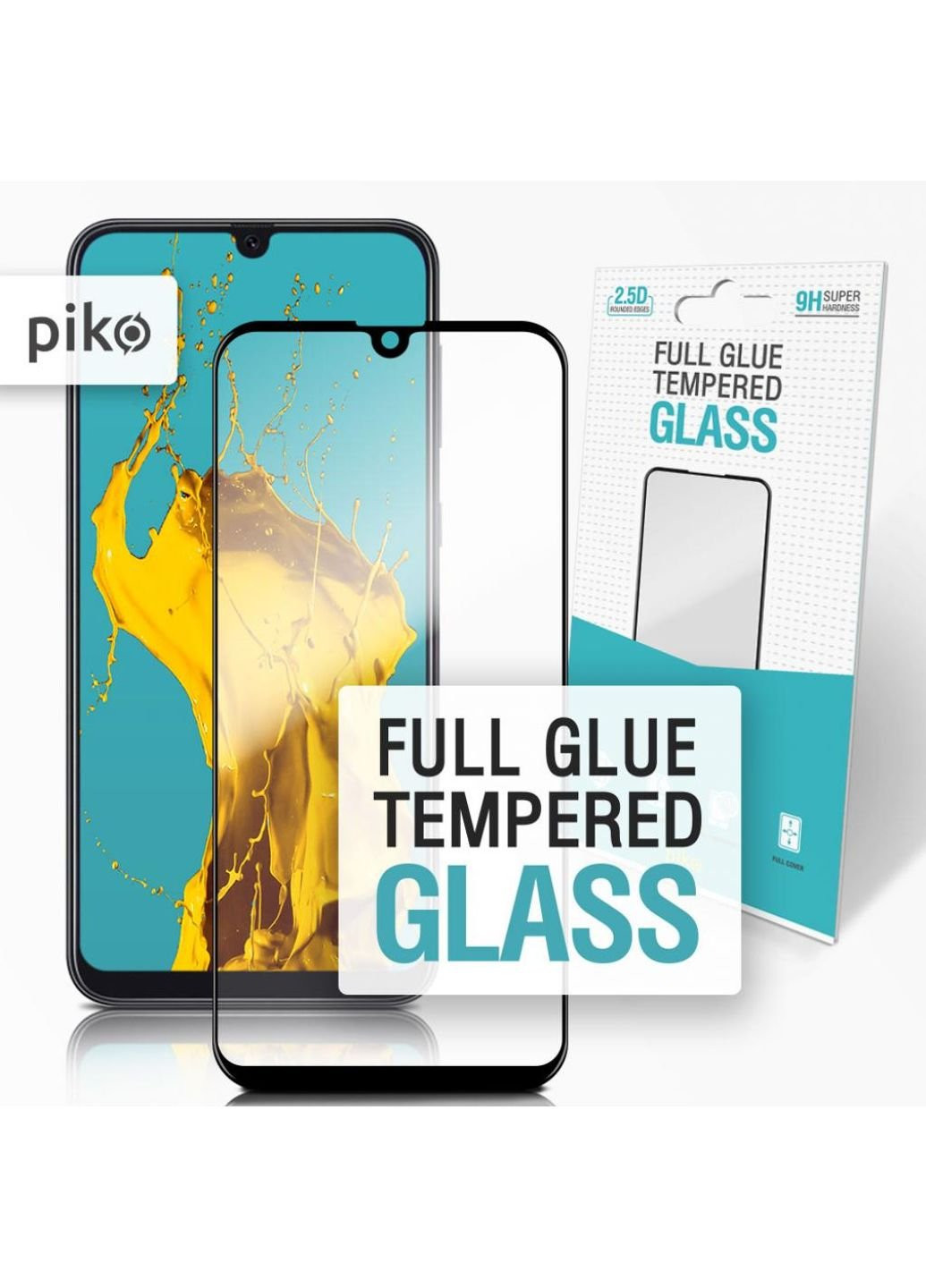 Скло захисне Full Glue Samsung A50 (1283126492198) Piko (252392564)
