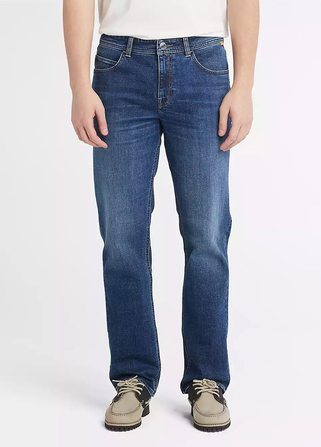 Темно-синие демисезонные прямые джинсы Timberland