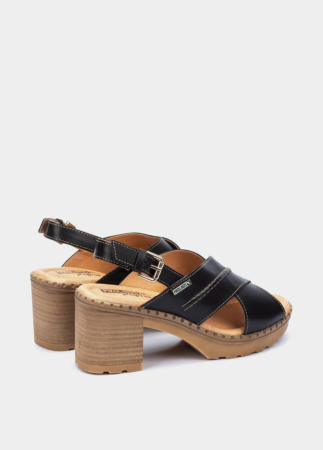 Черные босоножки Pikolinos с ремешком