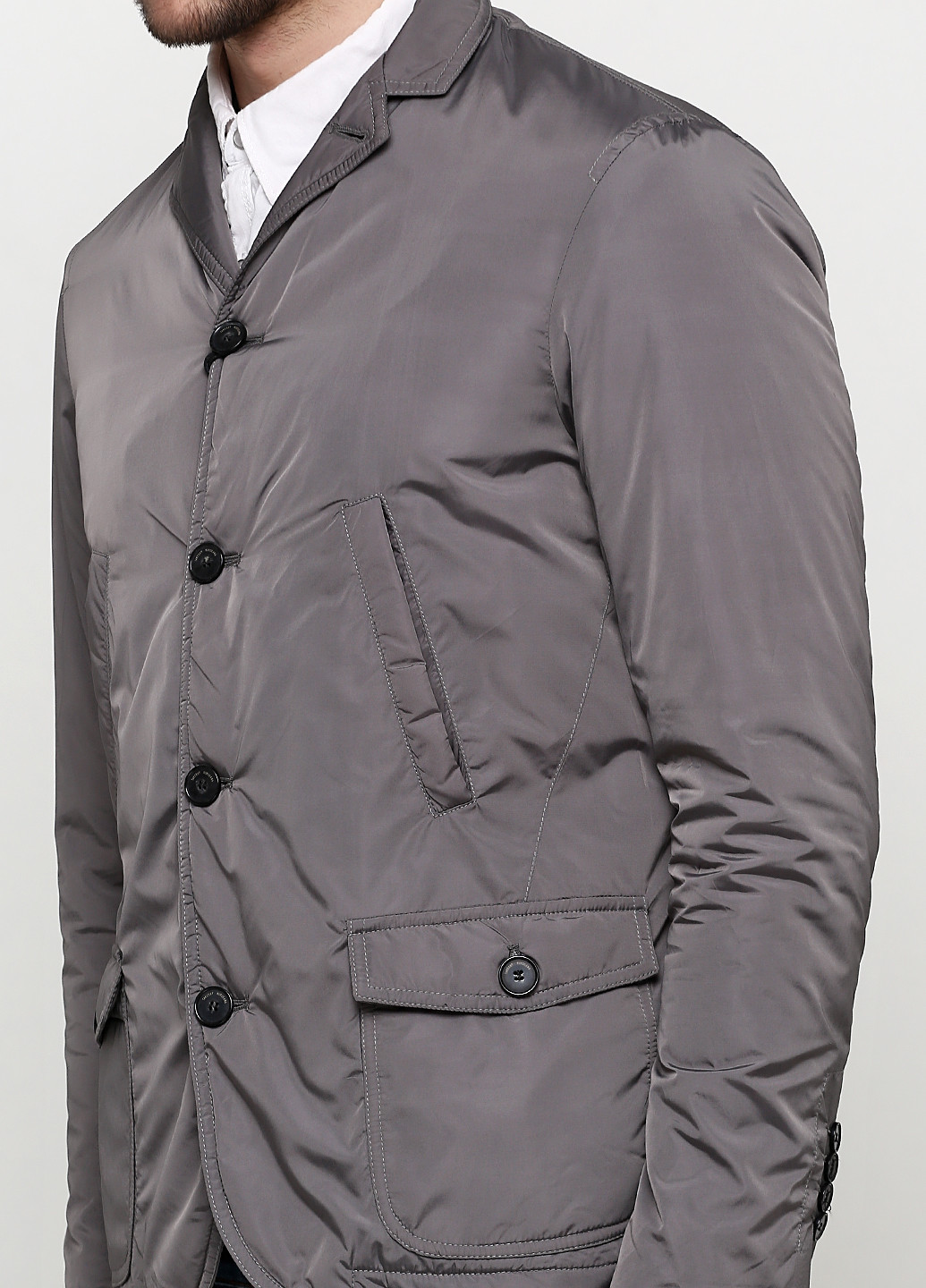 Темно-сіра демісезонна куртка Takeshy Kurosawa