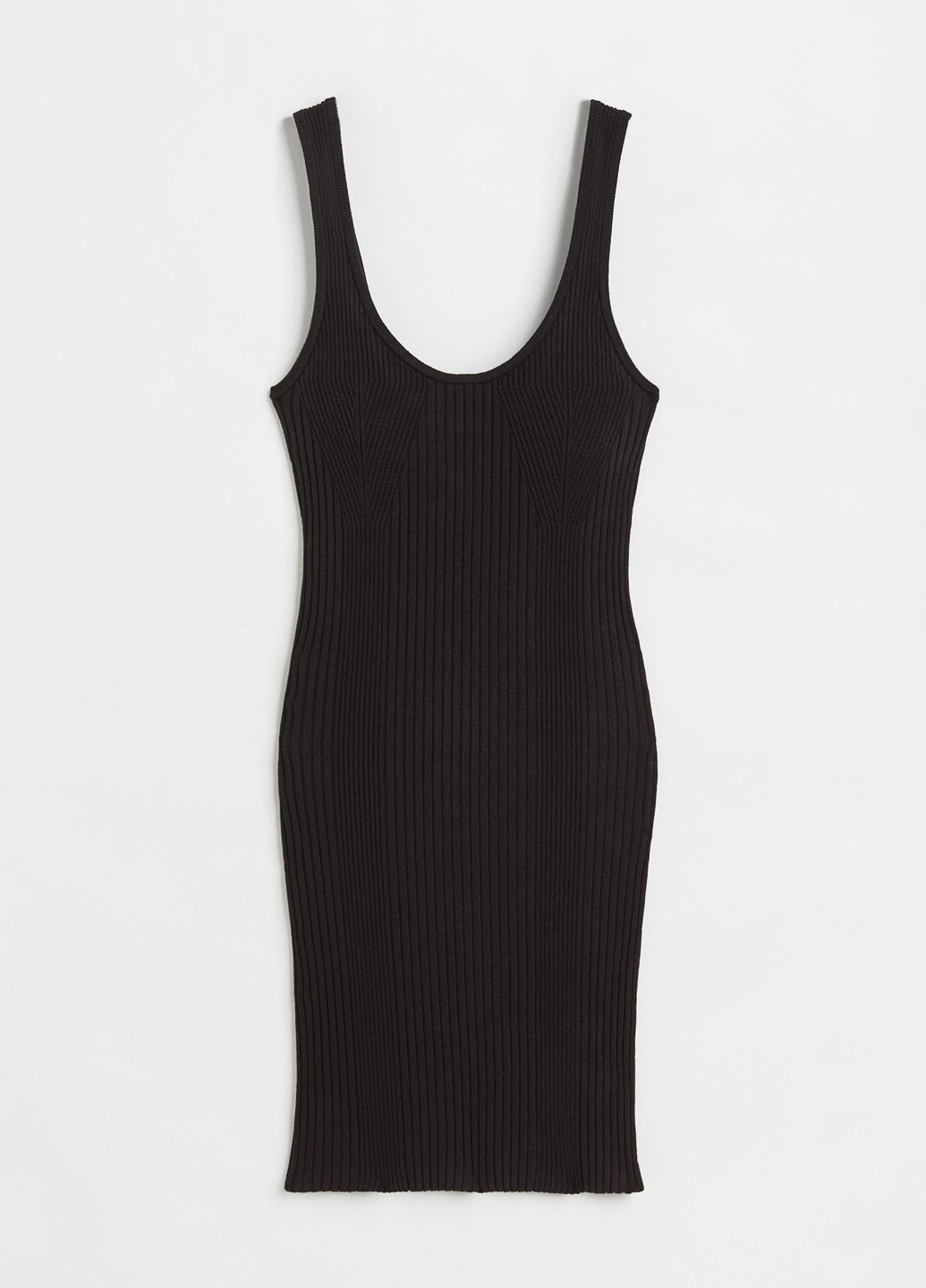 Комбинированное кэжуал платье силуэтная H&M однотонное