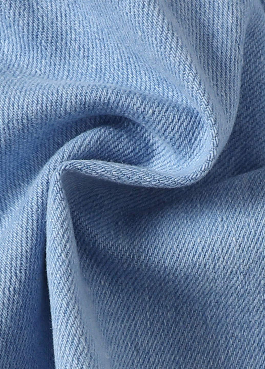 Голубой летний костюм (топ, джинсы) SHEIN