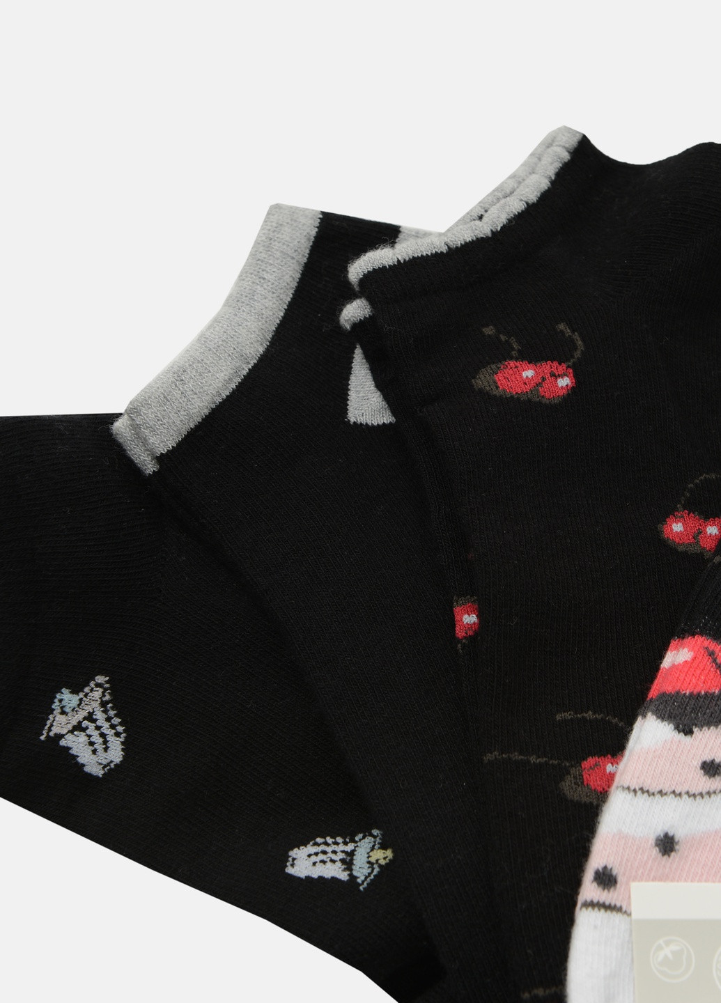 Чорні шкарпетки (4 шт) C&A однотонні (250057033)