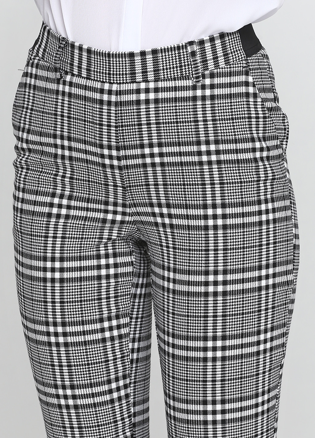 Серые кэжуал демисезонные зауженные брюки H&M