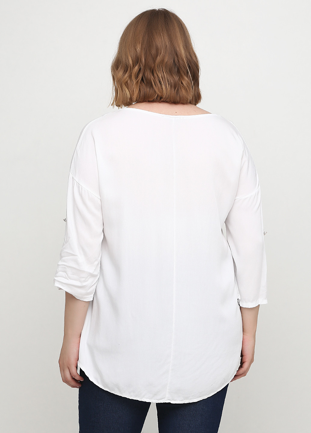Белая летняя блуза Italy Moda