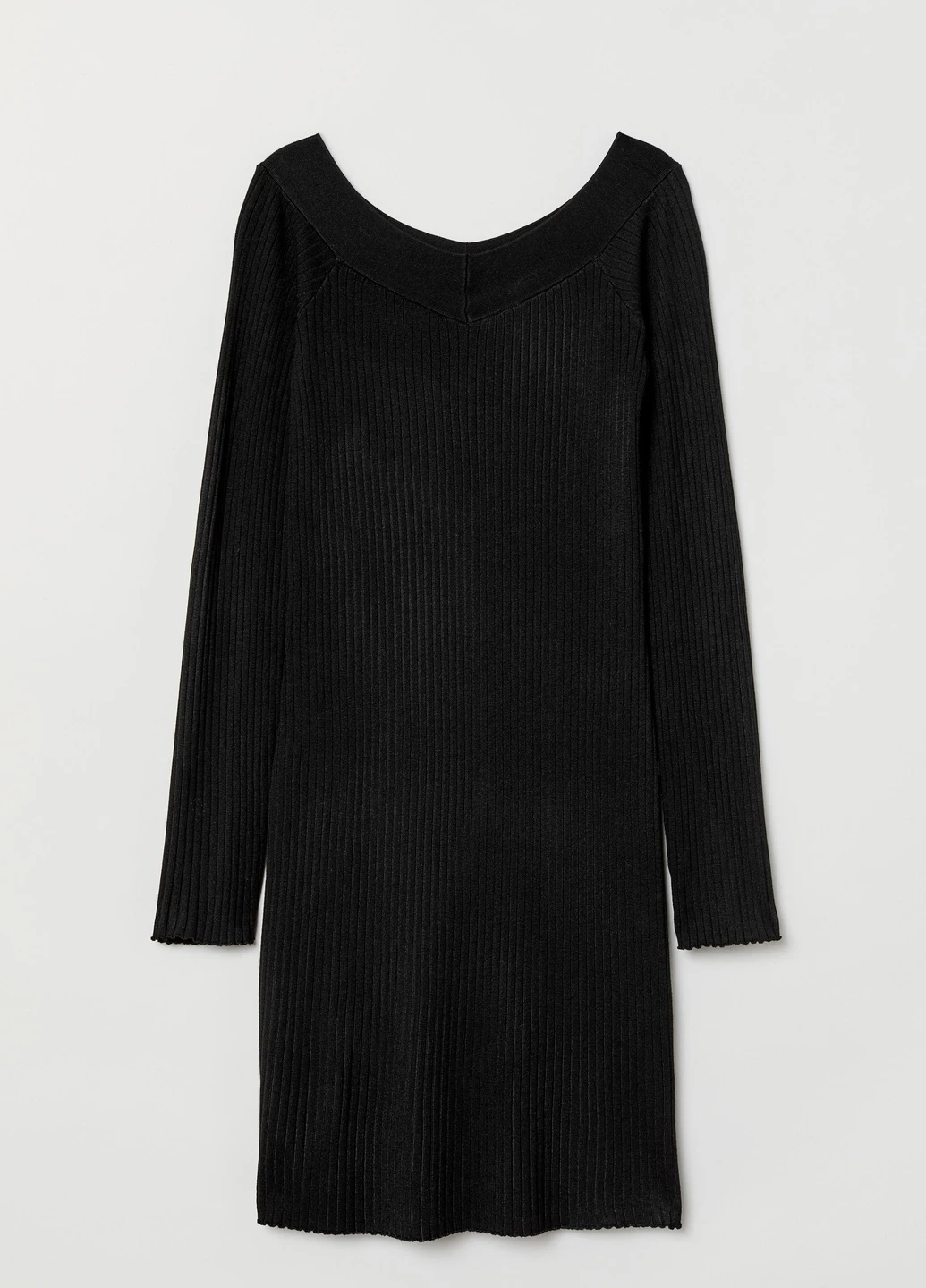 Черное кэжуал платье H&M однотонное
