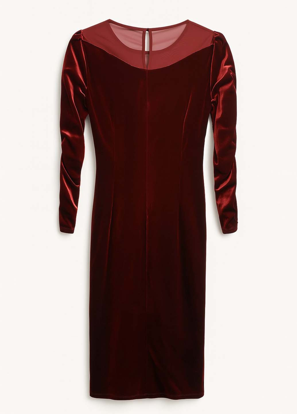 Бордовое праздничный, вечернее платье силуэтная Babylon однотонное