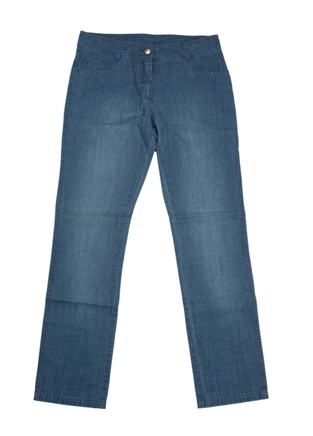 Синие демисезонные прямые джинсы Danza