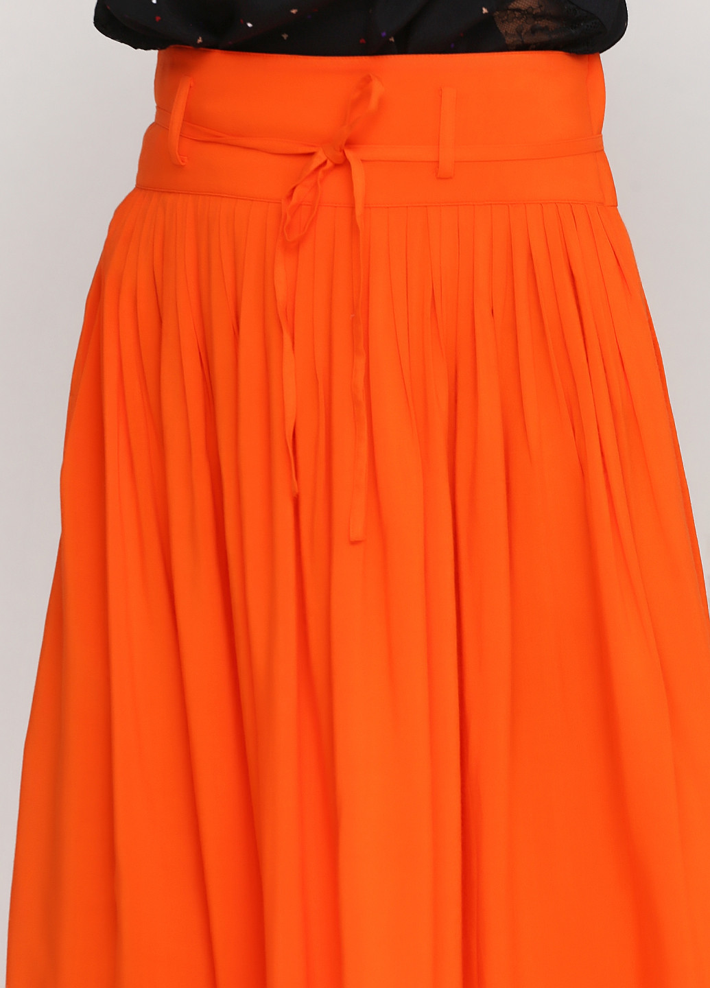 Оранжевая кэжуал однотонная юбка & Other Stories плиссе