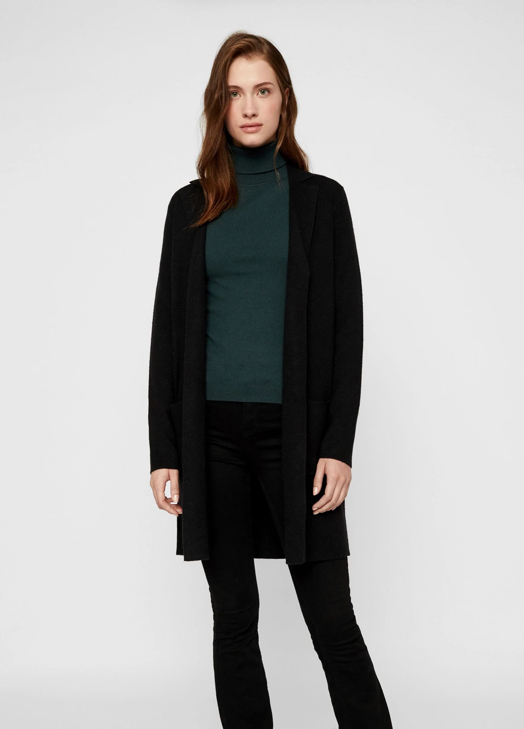 Черный демисезонный кардиган Vero Moda