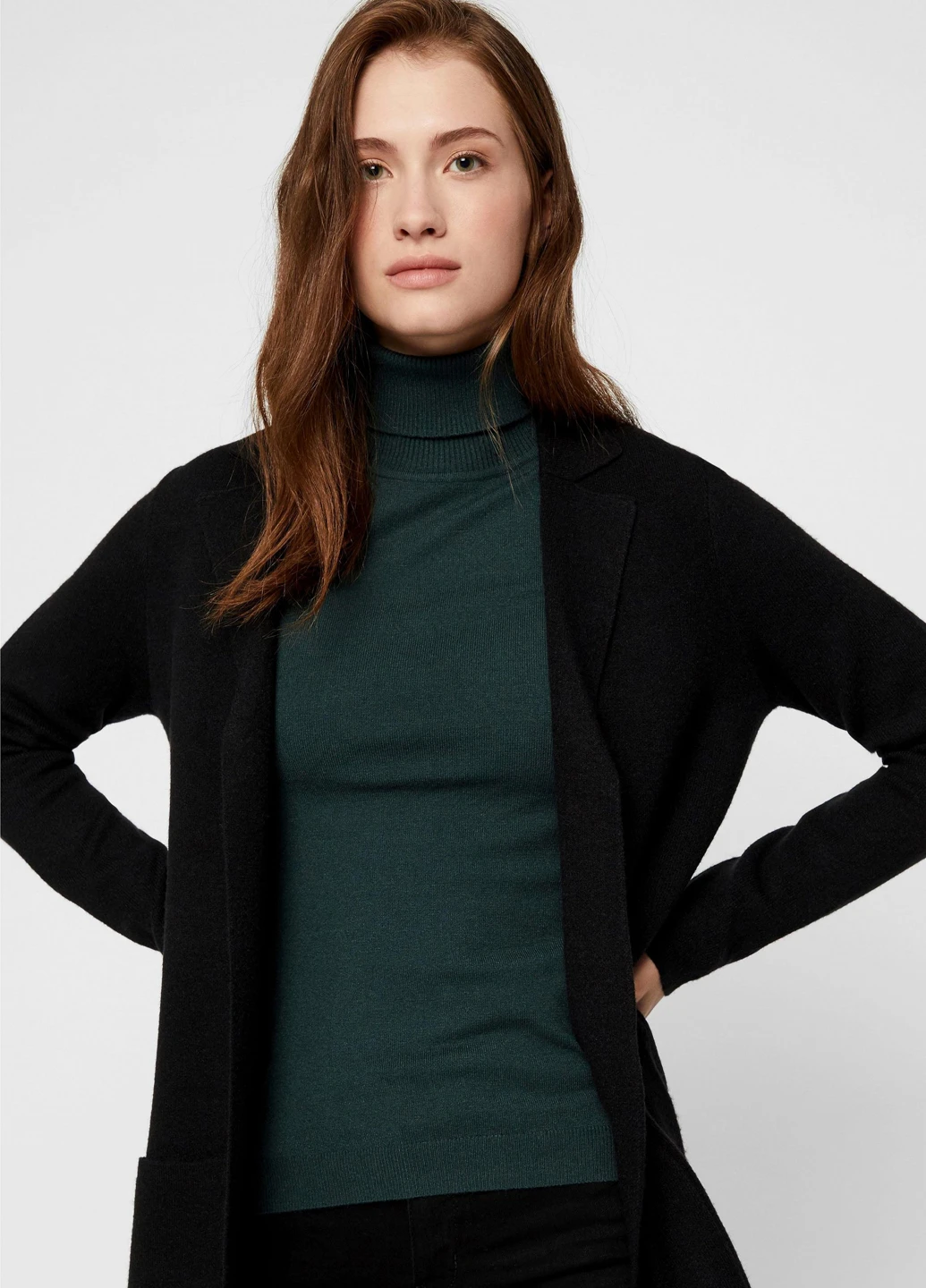 Черный демисезонный кардиган Vero Moda