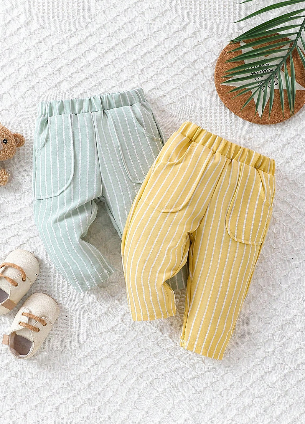 Комбинированные кэжуал демисезонные брюки прямые SHEIN