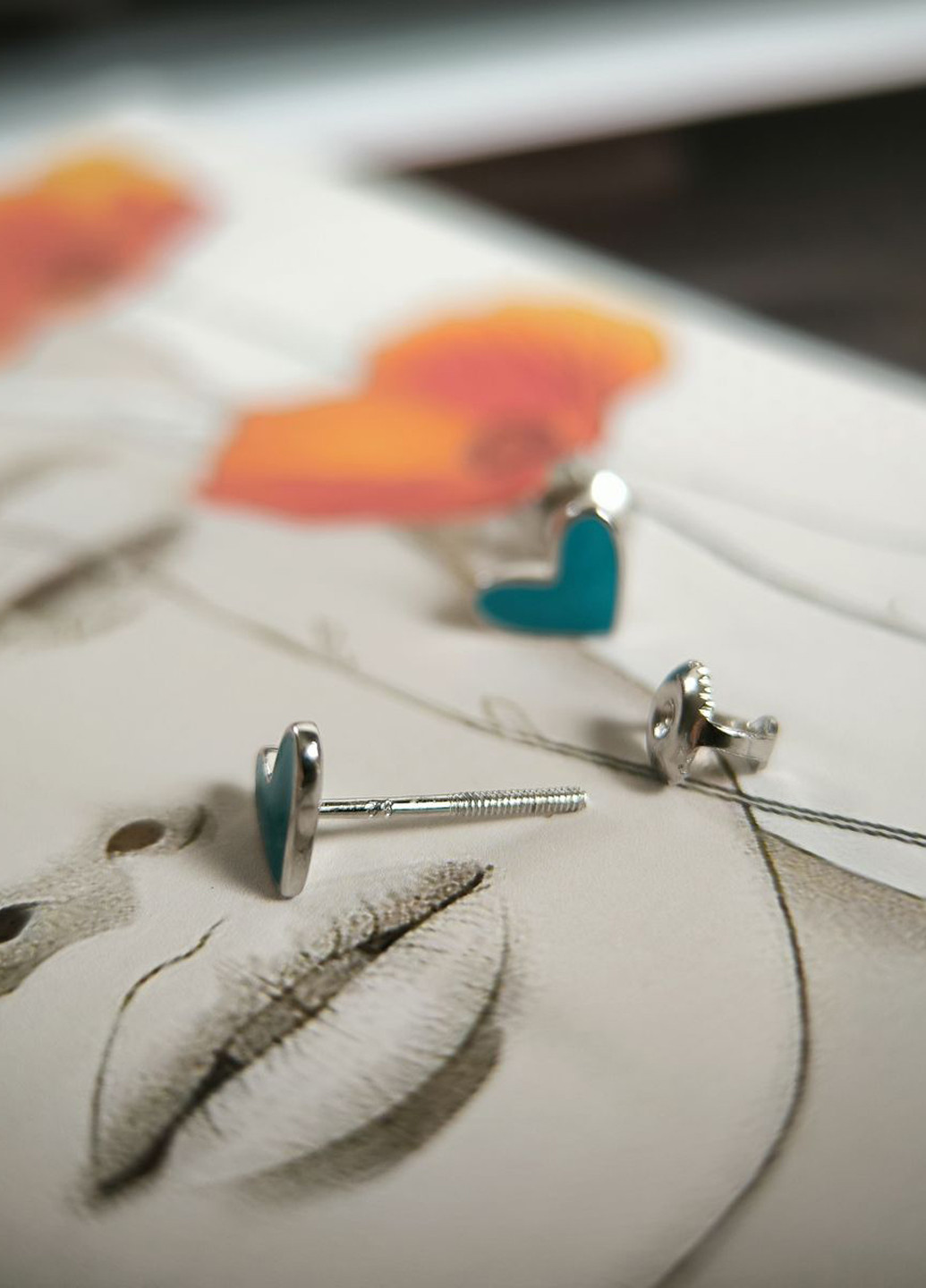 Сережки Silver Flame (350941285)