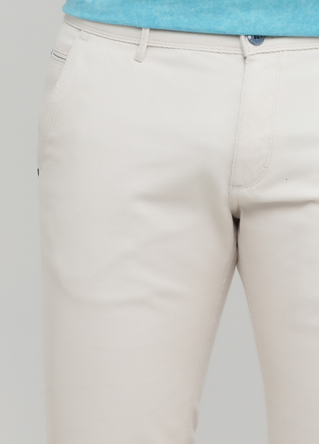 Молочные кэжуал демисезонные зауженные брюки Massimo Dutti