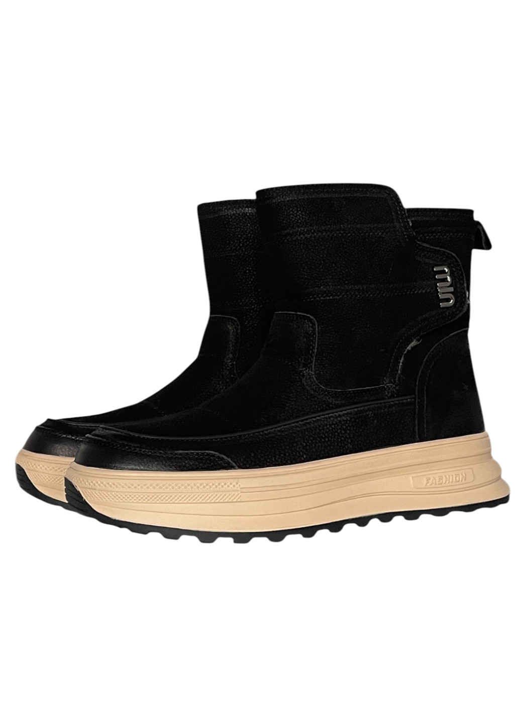 Зимние ботинки Meego без декора из натурального нубука