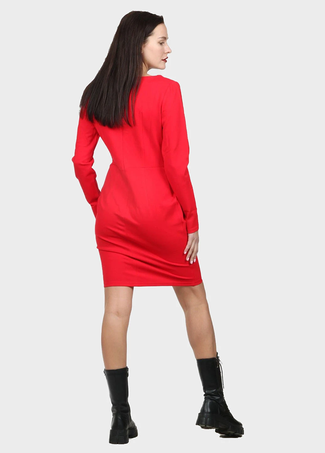 Красное вечернее платье Enna Levoni однотонное