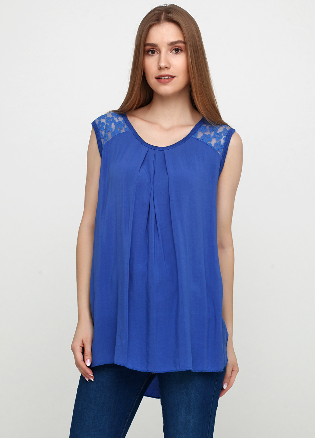 Блакитна літня блуза New Collection