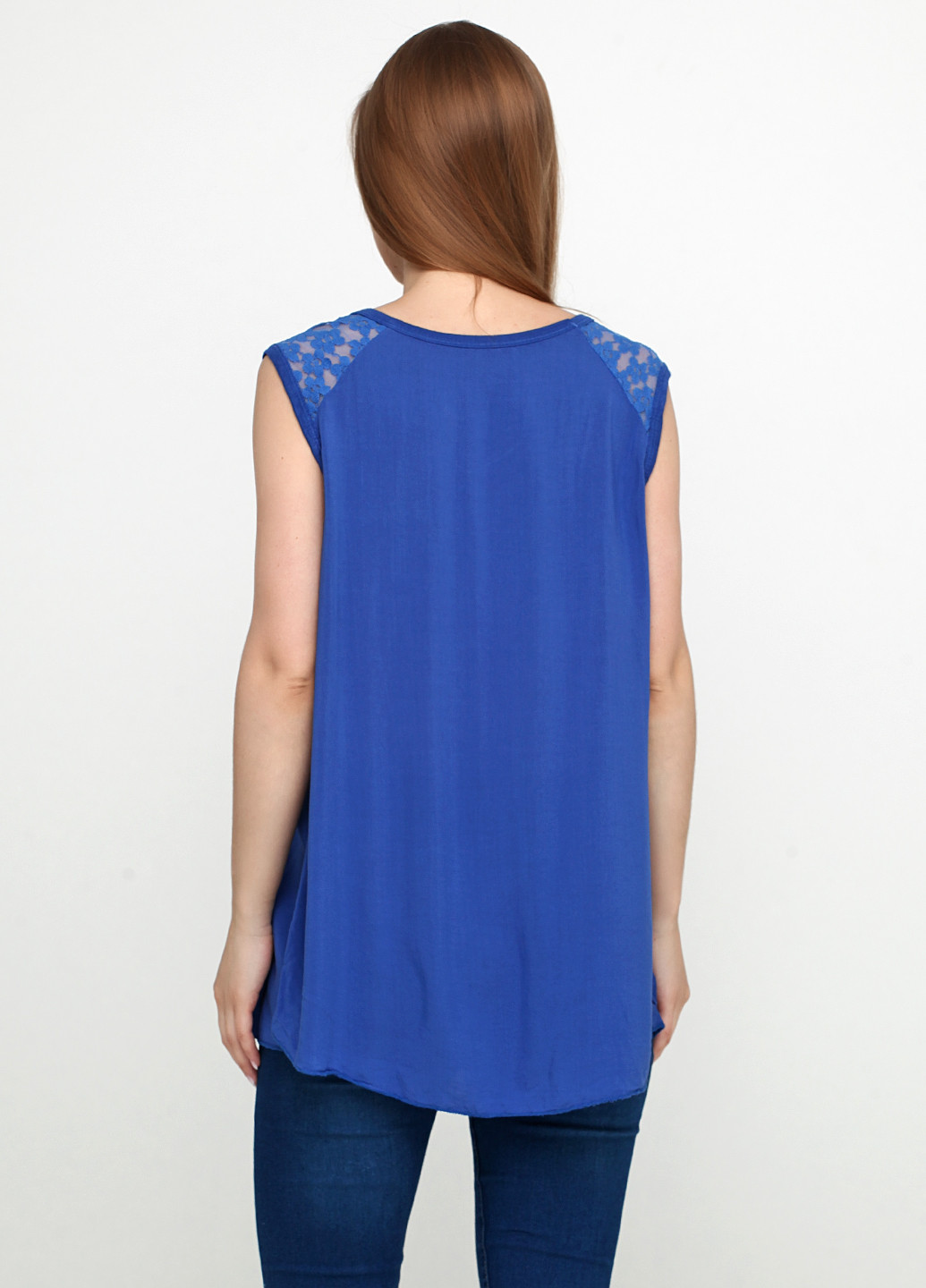 Голубая летняя блуза New Collection