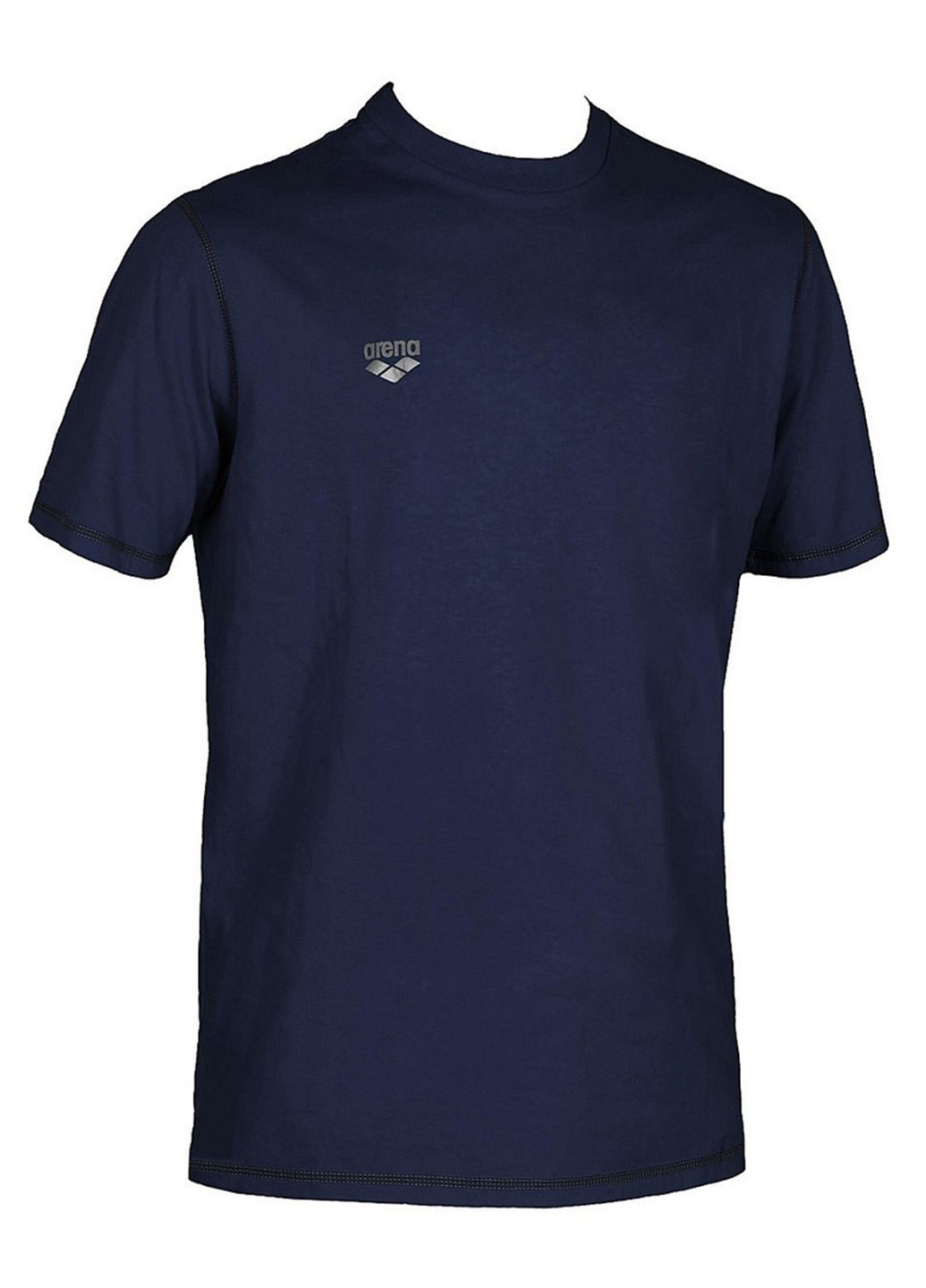 Темно-синяя летняя футболка с коротким рукавом Arena